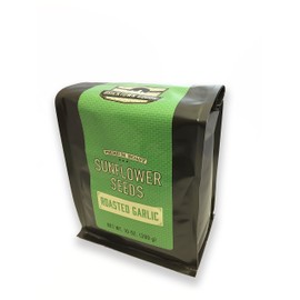 Roasted Garlic Flavored Sunflower Seeds - Seasoned and Roasted in Shell for a Bold Taste - 8 oz.