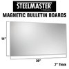 STEELMASTER by BankSupplies Magnetic Bulletin Board | 30 x 14