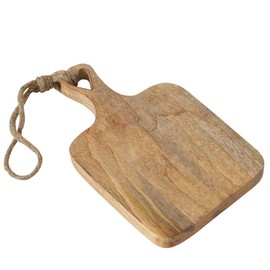 Boltze Lela 2002873 Chopping Board Mango Wood with Heart Cut-Out in Handle Dimensions 30 x 19 x 2 cm Wooden Board with Loop