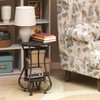 X-cosrack Small Round Side Table,Round End Table for Small Spaces