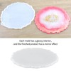 Large Round Resin Tray Mold, Irregular Silicone Serving Tray Geode