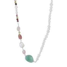 Silpada 'Venture Out' Sterling Silver Mixed Stones Necklace, 18" + 2"