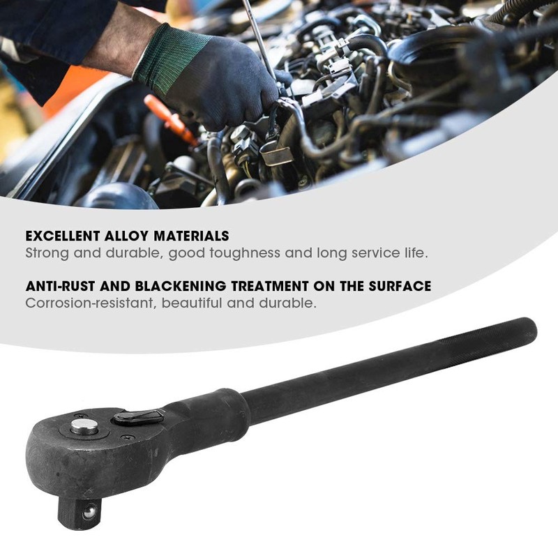Keenso 3/4 Inch Ratchet Heavy Duty Drive Ratchet Wrench Lengthened