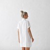 Seaside Tones Linen Tunic Dress - White