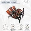 Parcelona Large and Wide Celluloid Claw Hair Clip (Shell-Brown)
