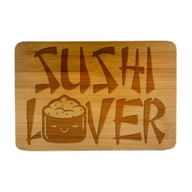 Sushi Kawaii Cute Designs Wooden Cutting Board, Kitchen Serving Board (Sushi Lover)