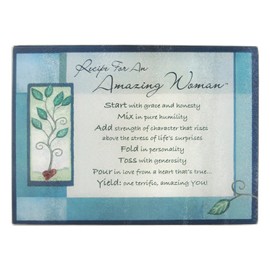 Abbey Gift (Abbey & CA Gift Blue Amazing Woman Cutting Board, 11" x 1" x 5" Inches, Multicolor