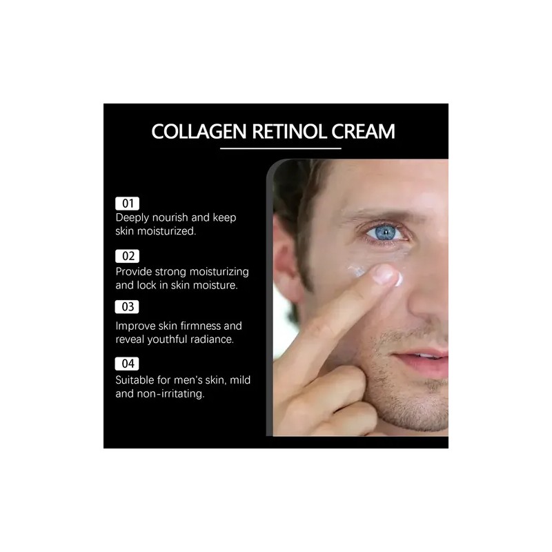 Jay Crema Hombres Colageno Y Retinol, Reafirmante, Hidratan
