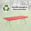 Kwik-Covers 8' Rectangle Plastic Table Covers 30" x 96", Bundle