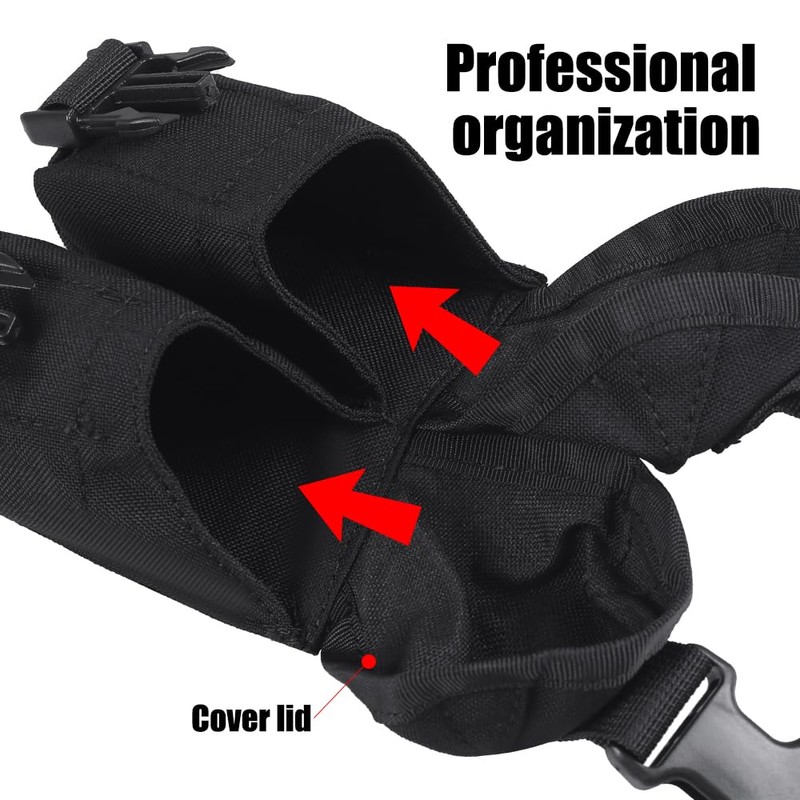 Double Grenade Pouch, Double Frag Grenade Holster, Tactical Accessory Pouches,