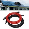 2Pcs Solar Panel Extension Cable 10AWG 6mm² Solar Extension Cable
