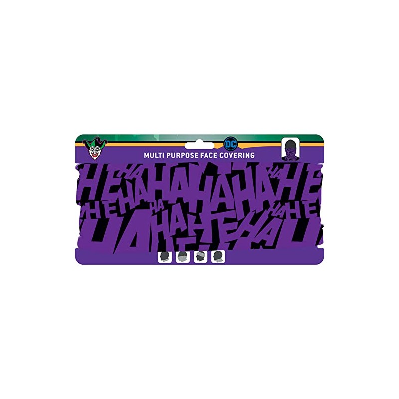 DC Joker Unisex Multipurpose Face Covering, Neck Warmer bandana