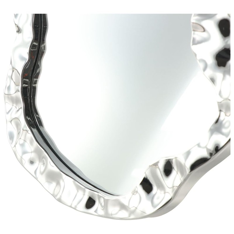 zaoalife Makeup Mirror Wave-Pattern Simple Water Ripple Mirror Portable Irregular