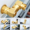 UNWAVER Garden Hose Swivel elbow Connector 90 Degree Solid Brass