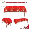 Christmas Table Cloth, Christmas Table Decoration Red Christmas Tablecloth with