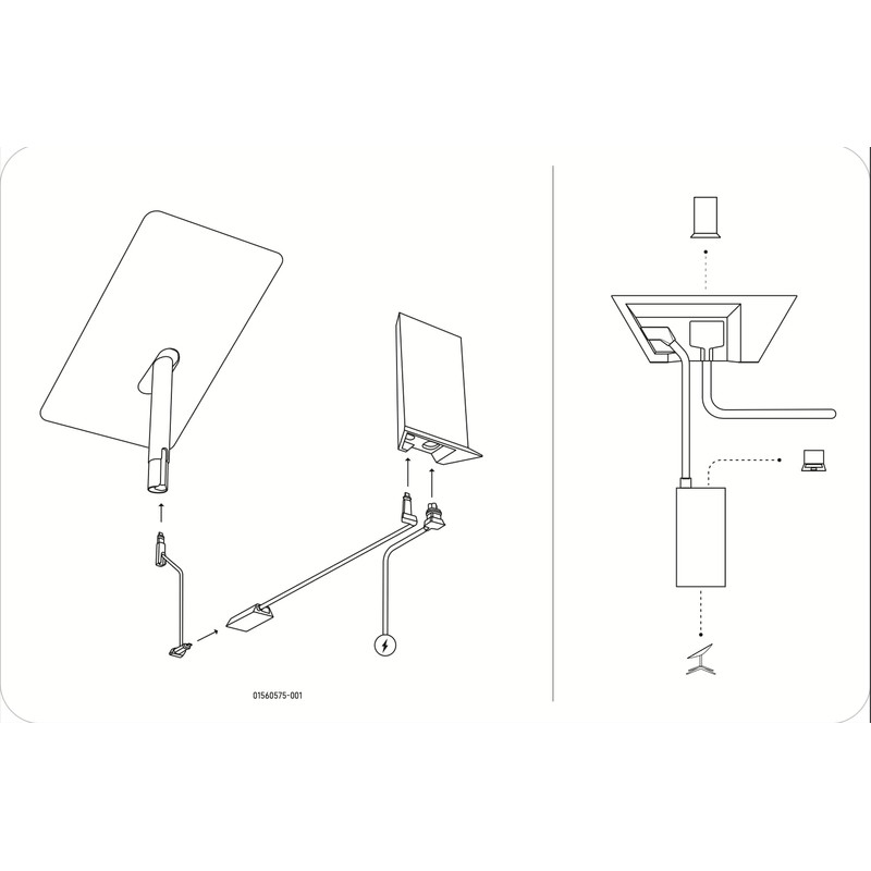 Starlink Satellite Internet V2 Ethernet Adapter for Rectangular Dish -