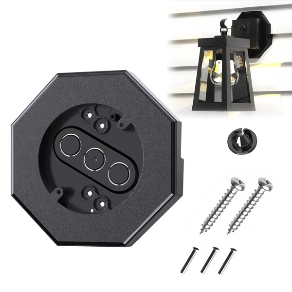 DOAGEAS Vinyl Siding Mounting Kit, Octagon Mounting Block with Built-in