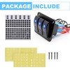 3 Gang Switch Panel On/Off Toggle Switch Panel Waterproof 12