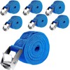 COOLKITALENT Correa de Amarre 2.5M, 6 Piezas Cinchas de Amarre