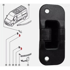ORICNPART Sliding Door Lock Guide Catch Compatible with Renault Master MK3 Vauxhall Movano B Nissan NV400 2010-2021 824440002R