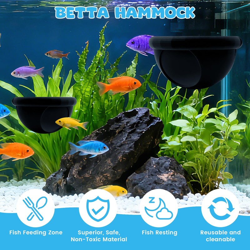 2 Pcs Floating Betta Hide & Shrimp Cave – All-in-One
