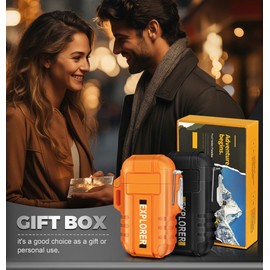 Lafagiet 2 Pack of Torch Lighter, Single & Dual Jet Flame, Windproof, Waterproof, Butane Gas Refillable Lighters Multipack for Candle, Camping, Outdoor Adventure (NO Gas)