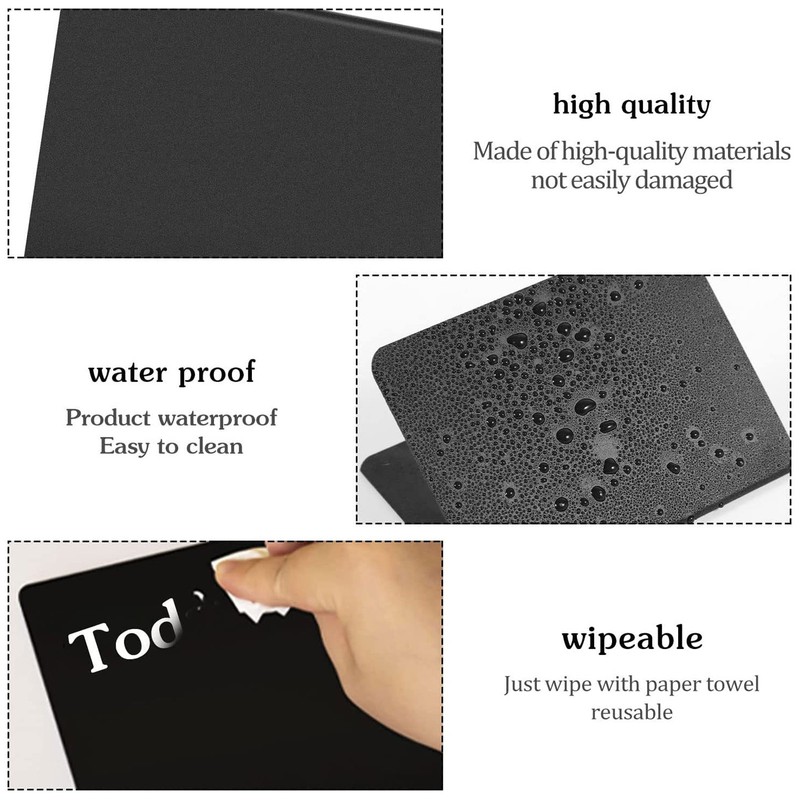 16pcs V Shaped Mini Chalkboard Sign Erasable Reusable for Food