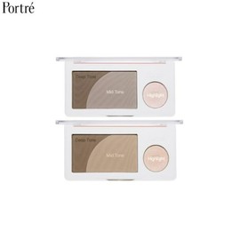 PORTRE Shade & Shine Duo 11.8g, Color:02 Cool Duo