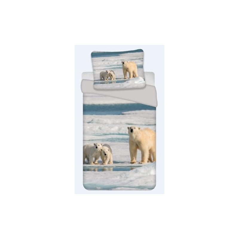 BrandMac Bed Linen Set with Polar Bear 135 x 200