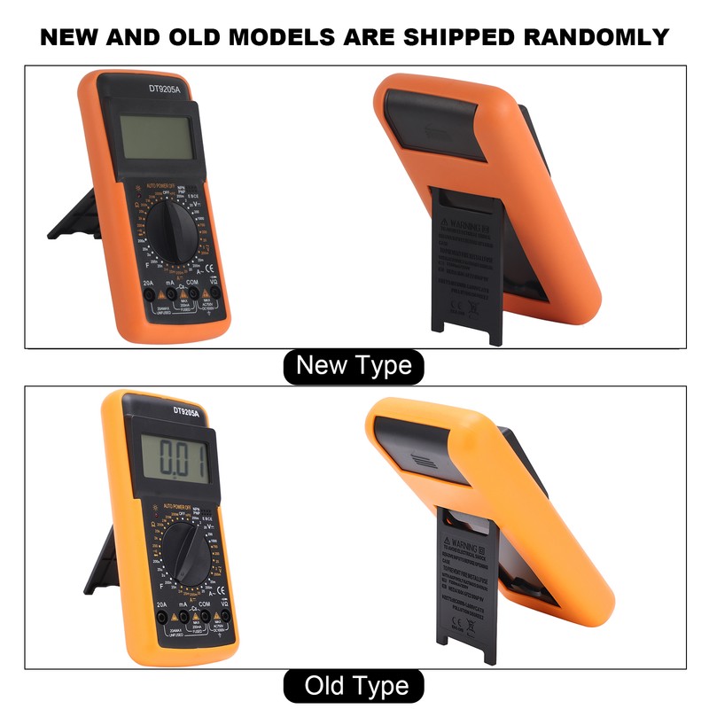 DT9205A Multimeter Digital Universal Meter Multifunctional Electrical Tester with High