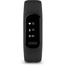 Garmin Vivosmart 5 Activity and Fitness Tracker | Easy to Use | Lightweight - Black, Large