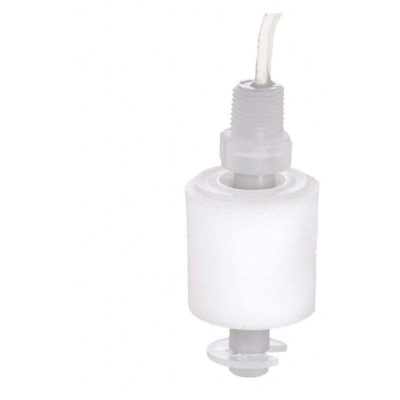 Madison M8000 Liquid Level Sensor, Miniature Vertical Float Switch, Polypropylene,