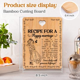 Wedding Gifts for Couple, Engagement Gifts for Couples, Wedding Gifts for Bride and Groom, Bride to Be Gifts, Mr and Mrs Gifts, Engagement Presents, Bridal Shower Gifts, Happy Marriage Cutting Board