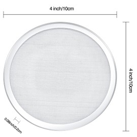 8 Pieces Stainless Steel Drink Covers Wine Glass Cover Mesh Ventilated Discs Keeps Debris out Cup Lids Wine Glass Topper for Beverage Cap Outdoors Ventilation Reducing Splashing