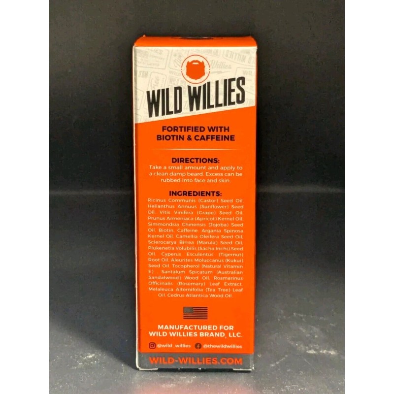 Wild Willes Beard Growth Serum Infused With Biotin & Caffeine