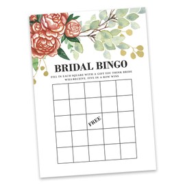 Inkdotpot Cards For Bridal Wedding Shower Bachelorette Party Bulk Blank Square Fill In Gift Ideas 50 Floral Bingo Game