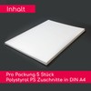 Set of 5 Polystyrene Panels White I DIN A4 Plastic