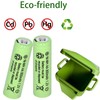 Yibatopow 4 Packs 1.2v AA Ni-MH Rechargeable Batteries,Double A 800mAh