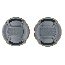 PROtastic® 58mm Lens Caps (Pack Of 2) - Spring Loaded Pinch Cap Wont Fall Off. Fits Nikon, Canon, Pentax etc. LC-58 E-58 O-LC58