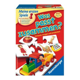 Ravensburger 21402 - Was passt zusammen? - Puzzelspiel für Kinder, Bildpaare zuordnen für 1-4 Spieler ab 2 Jahren