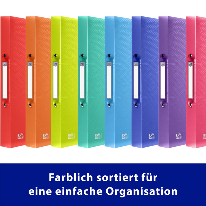 Oxford 10 x A4 2cm 2 Ring Binder Plastic 8
