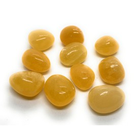 Orange Calcite A-Grade Small Crystal Tumbled Stones - 3 Pc