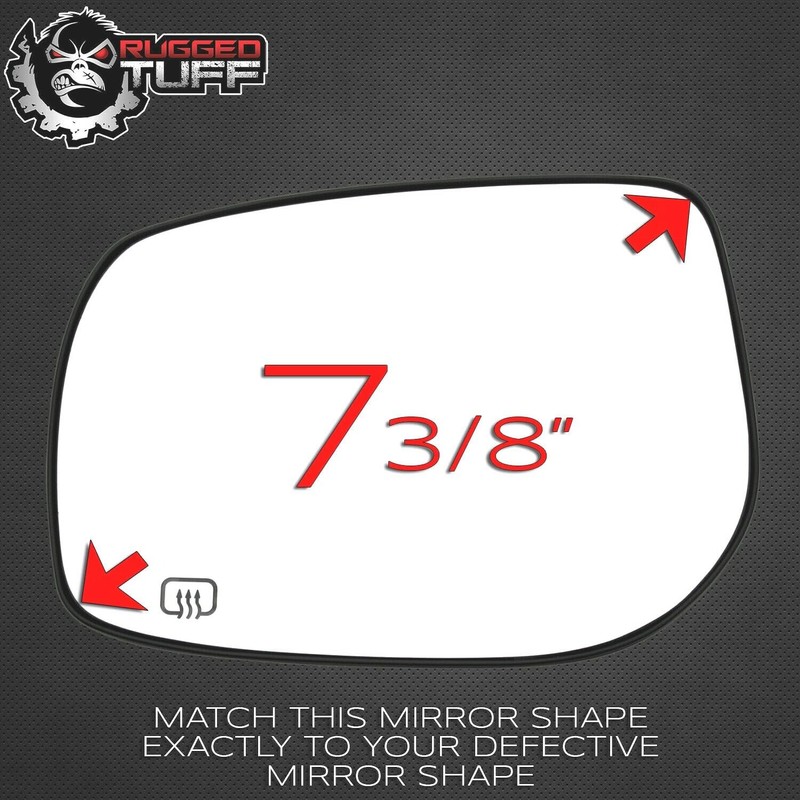 Driver Side Mirror Glass For 2009-2013 Toyota Corolla and 2009-2013