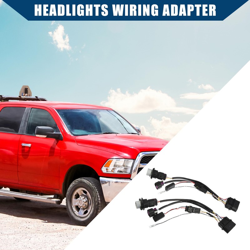 Hihaha Headlights Wiring Adapter for Ram 1500 2500 3500 2013-2018