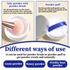 4 Pcs Powder Puff, 1Pcs Refillable Loose Powder Containers Reusable