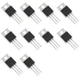 Bridgold 10pcs BT136-600E BT136-600 BT136 TriacThyristor, Gate Trigger 4A/600V, Through Hole, TO-220AB