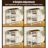 AnBaiMei 20 Gallon Aquarium Stand, Metal Fish Tank Stand with