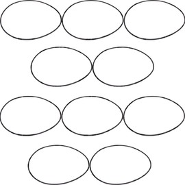 APUK 10x Gearbox Housing O Ring Seals Replacement for Massey Ferguson 4365 4370 135 165 Tractor