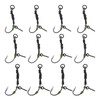 ECSiNG Pack of 12 Screw Swivel Fishing Hooks Anti-Ground Fishing