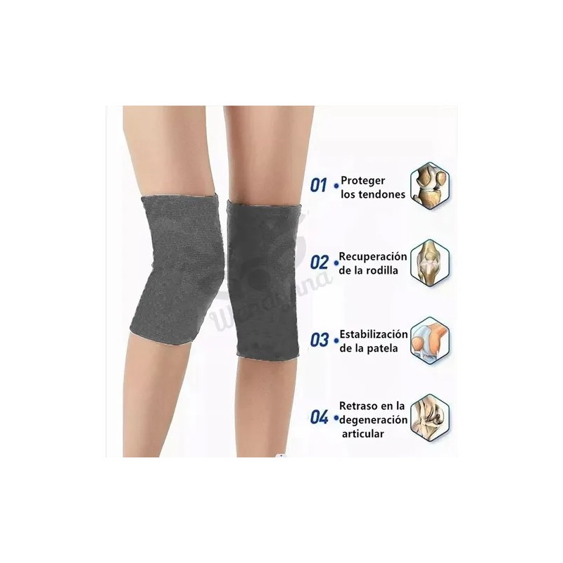 Set Rodillera Elástica Gym Con Diadema Deportiva Y Muñequera